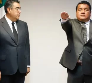 Miguel Huerta asumió el cargo en la Secretaría de Gobernación (Foto: @Gob_Puebla/Twitter)