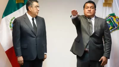 Miguel Huerta asumió el cargo en la Secretaría de Gobernación (Foto: @Gob_Puebla/Twitter)