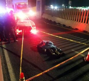 Hombre muere tras ser atropellado en la autopista México-Puebla