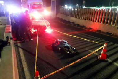 Hombre muere tras ser atropellado en la autopista México-Puebla